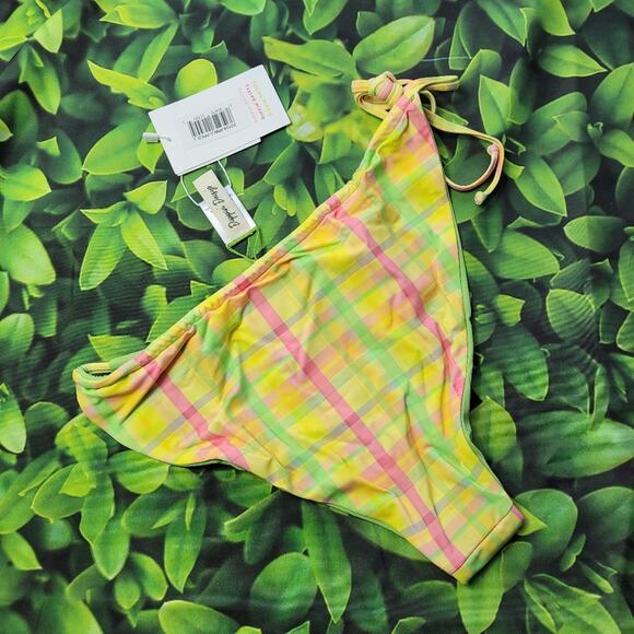 NWT Dippin' Daisy's Reversible Infinite Plaid String Bikini Bottom size Large - Picture 5 of 15